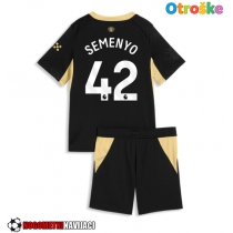 Otroške Nogometnih dresov Manchester City Antoine Semenyo #42 Gostujoči 2026-27 Kratki rokavi (+ hlače)